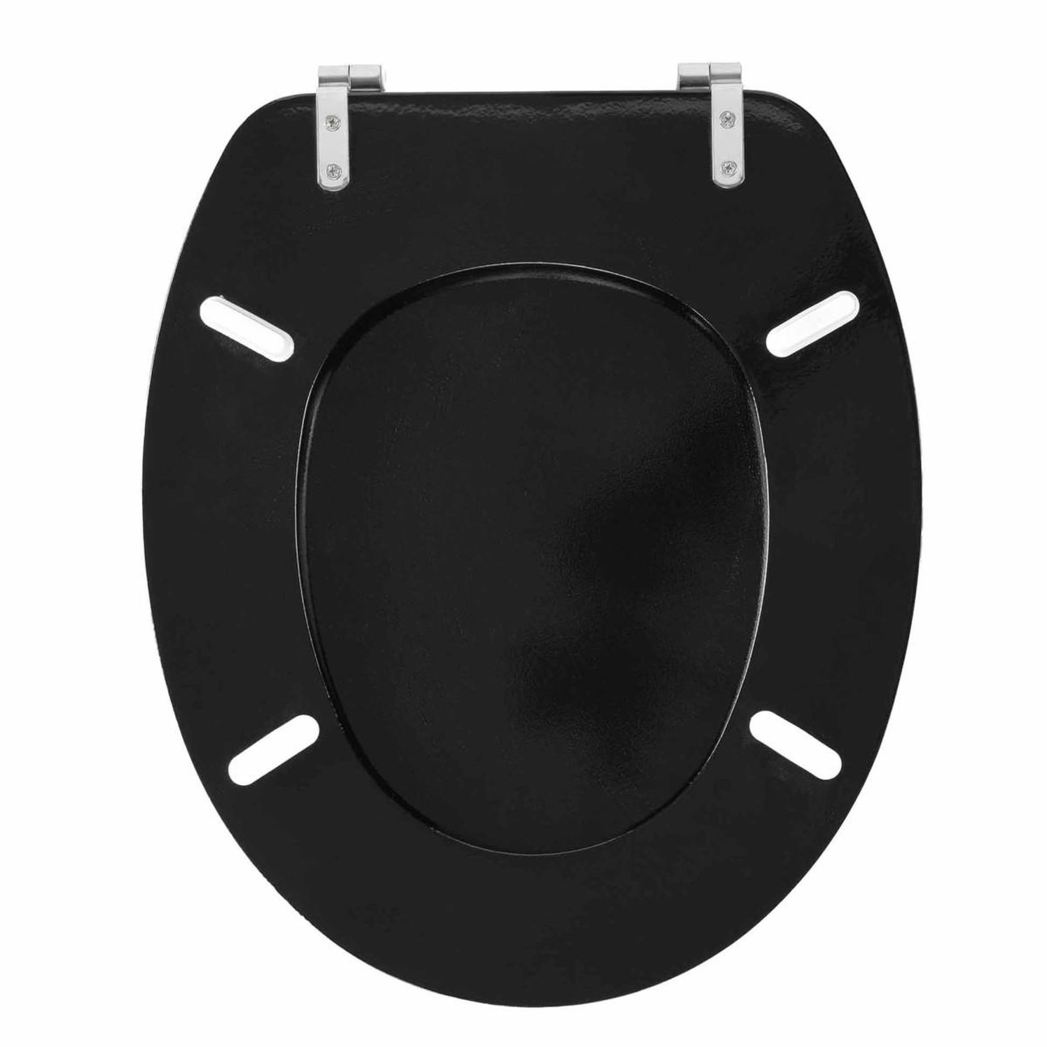 Voir la diapositive 4 : Douceur d'Intérieur Abattant wc imprimé  aquamarbre  47cm noir & or