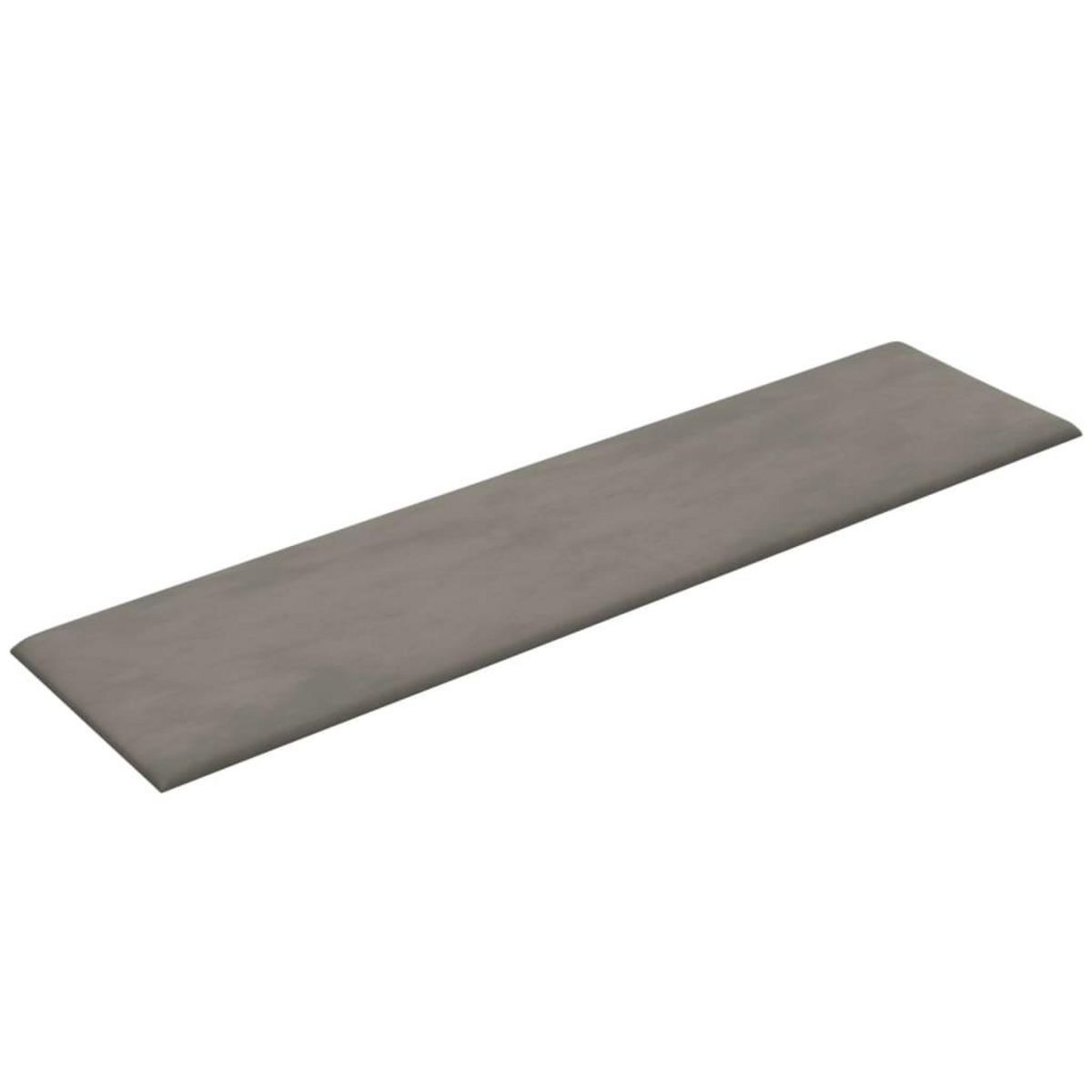 VIDAXL Panneaux muraux 12 pcs Gris clair 60x15 cm Velours 1,08 m²