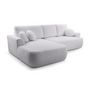 Voir la diapositive 6 : BEST MOBILIER Candela - canapé d'angle gauche 4 places - convertible avec coffre - en tissu bouclette