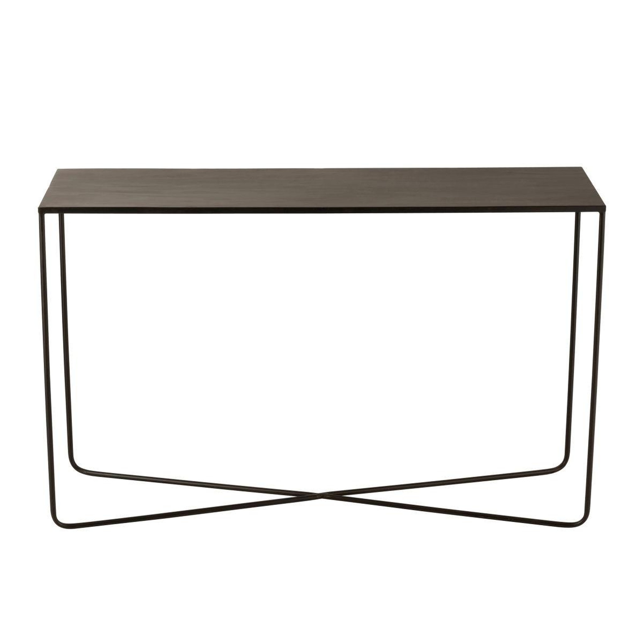 Voir la diapositive 2 : J-LINE Console design en métal  elsie  120cm noir