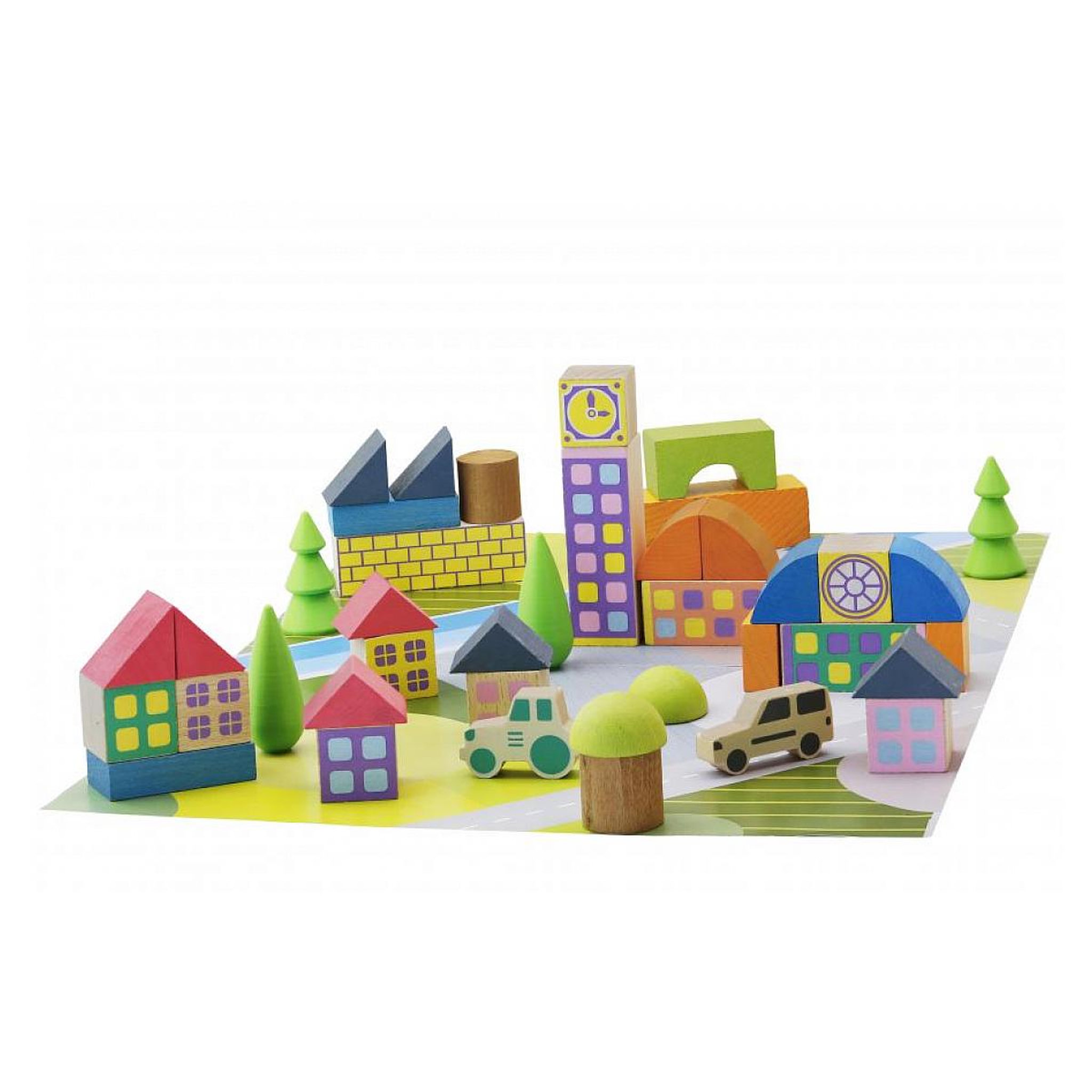 Voir la diapositive 2 : JeuJura - Minivillage - 40 pieces