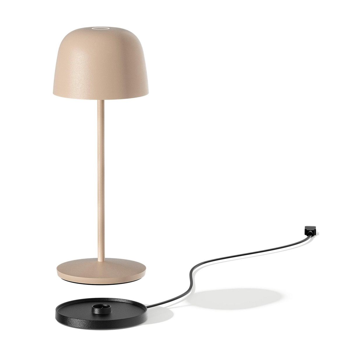 Lumisky Lampe de table sans fil SOPHIA Crème Aluminium
