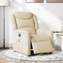 Voir la diapositive 2 : VIDAXL Fauteuil inclinable de massage electrique creme tissu