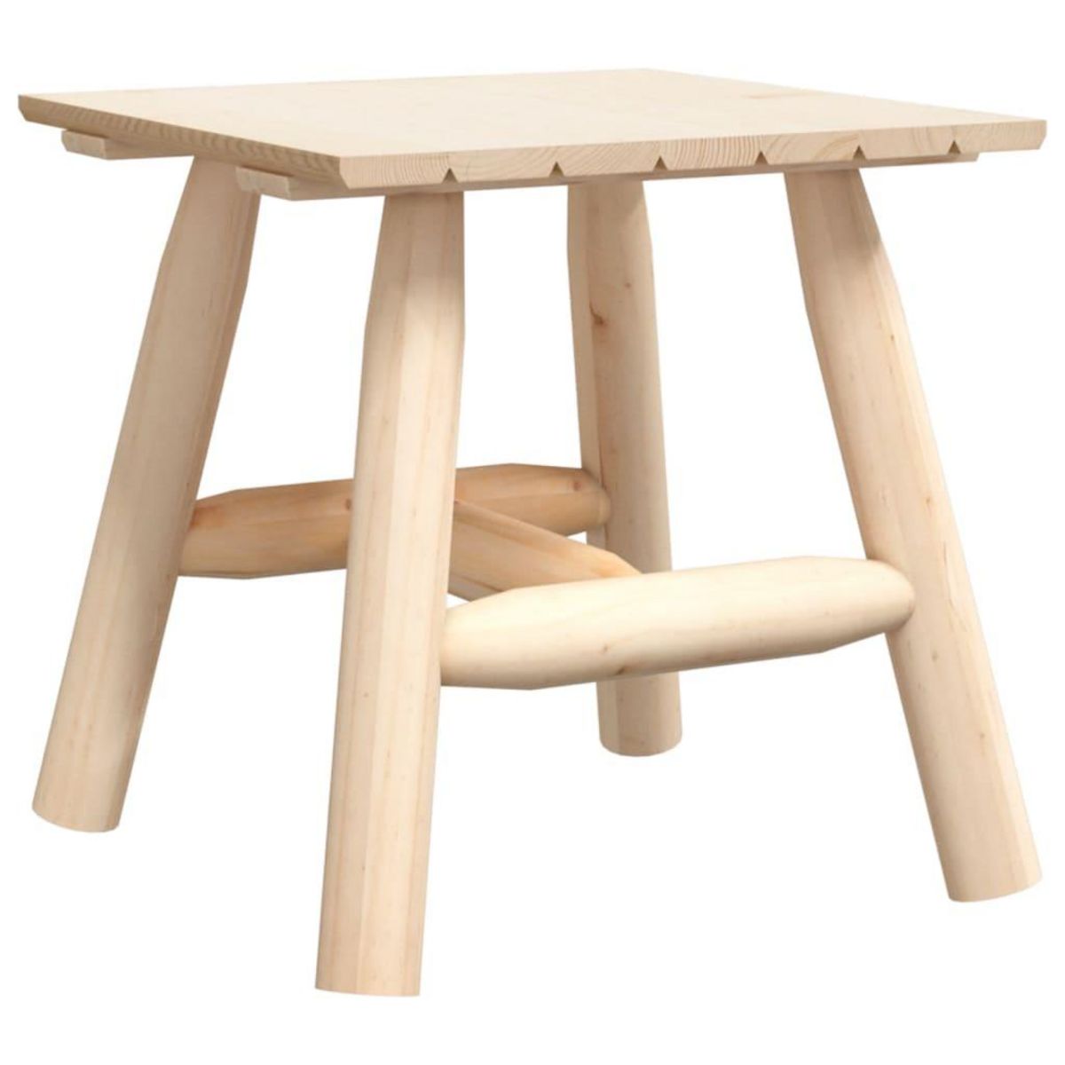 VIDAXL Table d'appoint 49x49x50 cm bois massif d'epicea