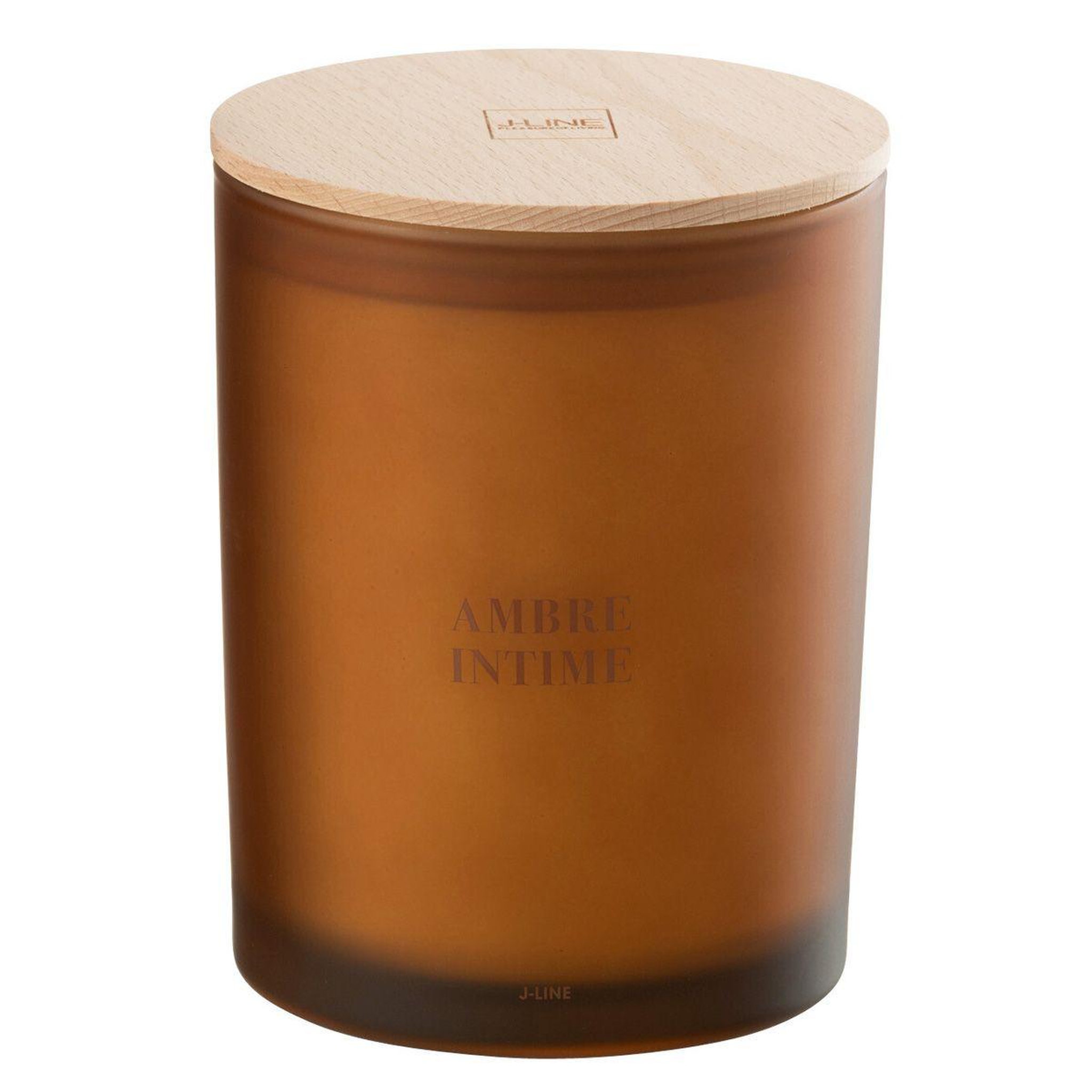 J-LINE Bougie parfumée  accords essentiels  14cm ambre intime