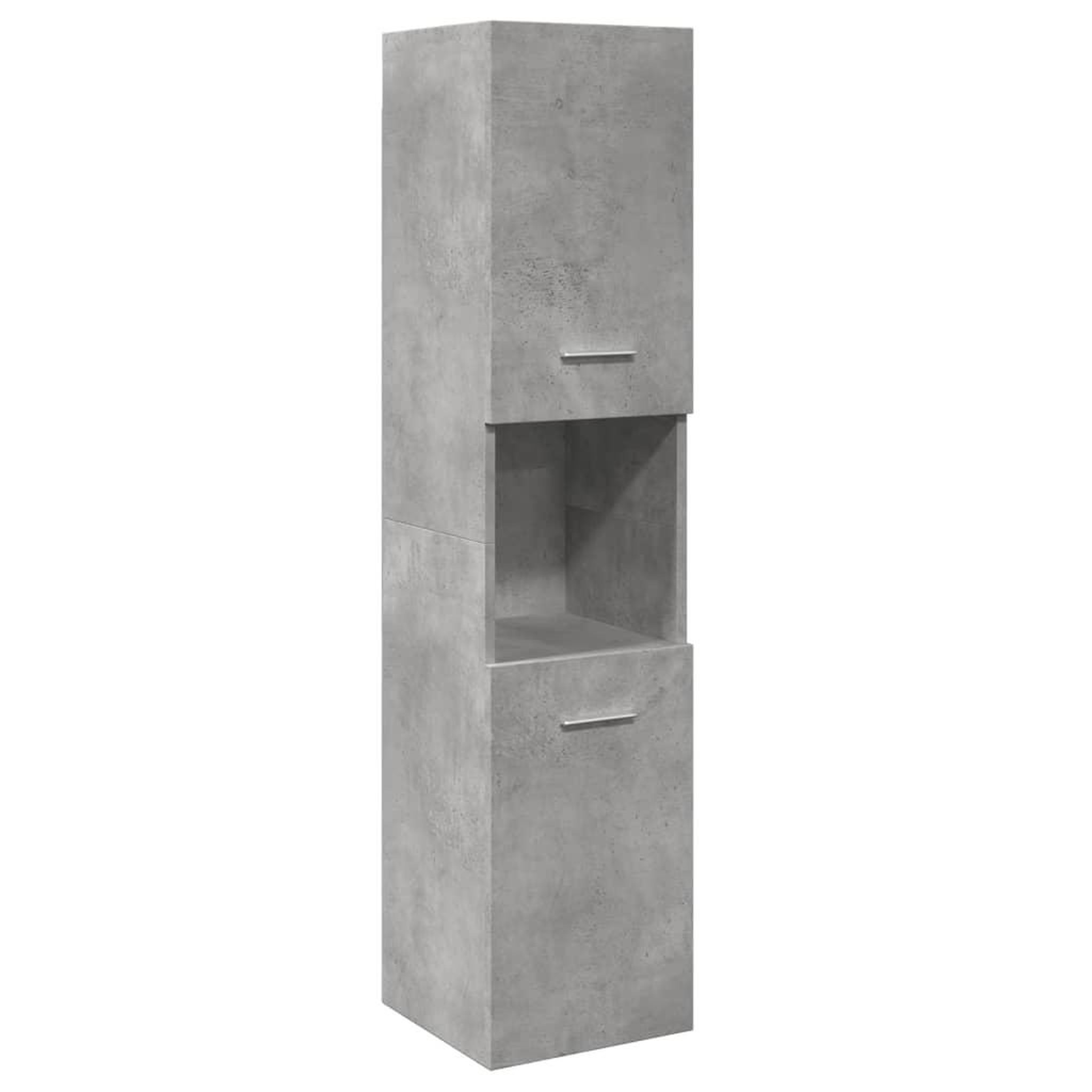 VIDAXL Armoire de salle de bain suspendue gris beton bois d'ingenierie