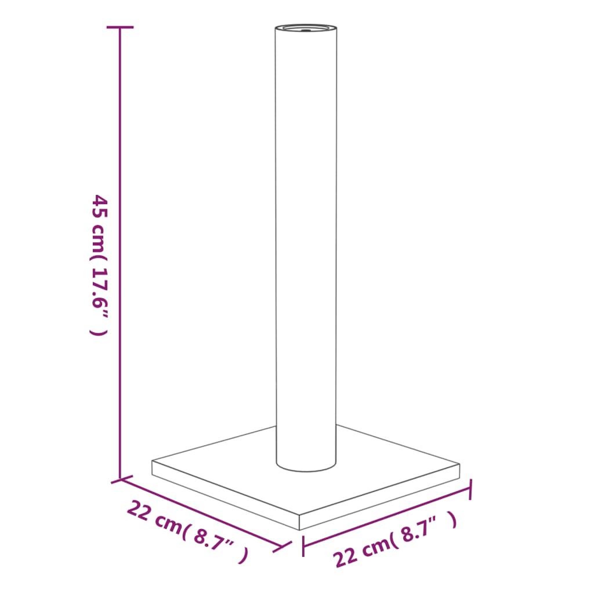 Voir la diapositive 6 : VIDAXL Arbre a chat Creme 22x22x45 cm