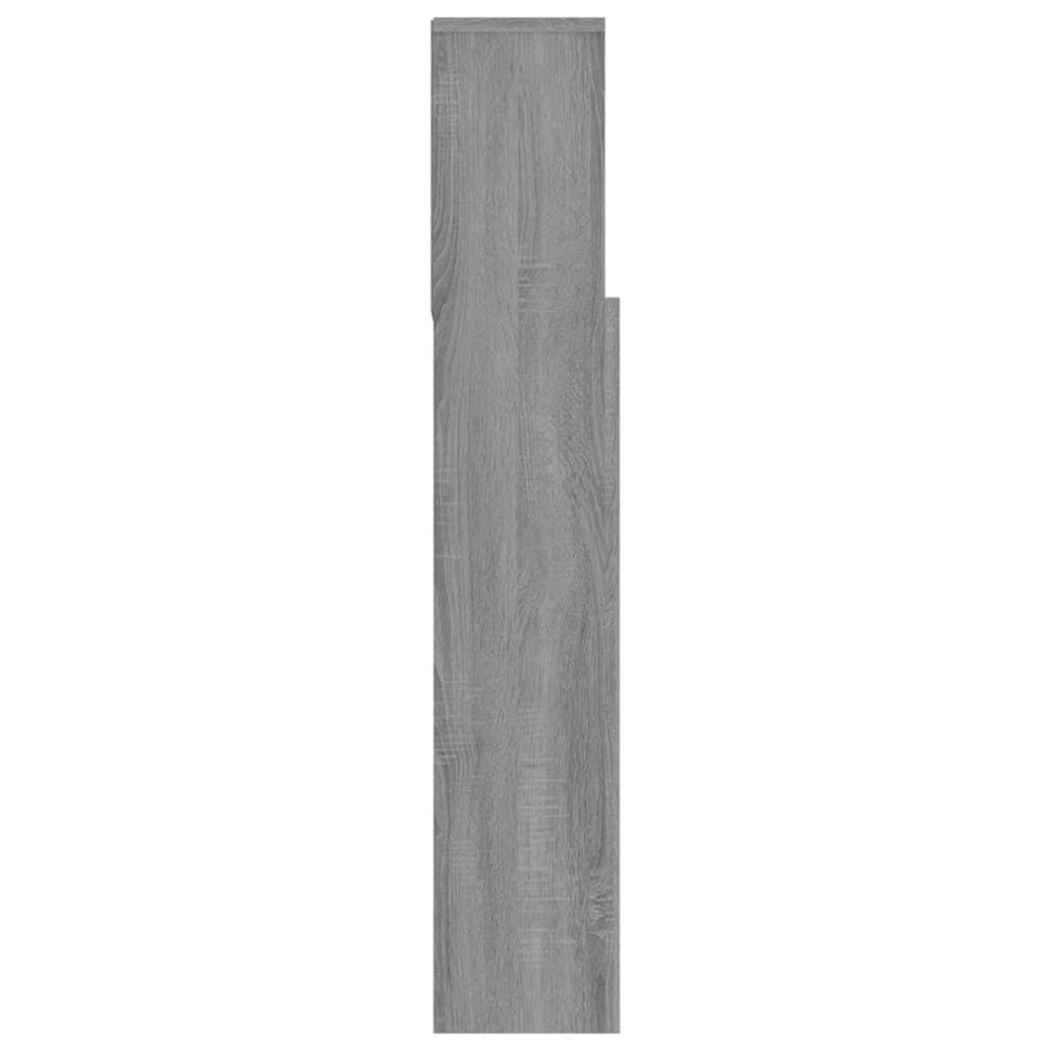 Voir la diapositive 4 : VIDAXL Armoire de tete de lit Sonoma gris 180x19x103,5 cm