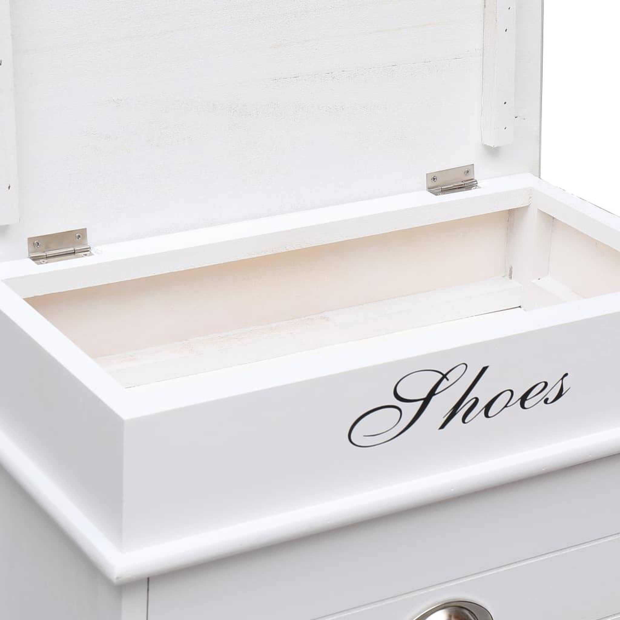 Voir la diapositive 5 : VIDAXL Armoire a chaussures Blanc 50 x 28 x 98 cm Bois de Paulownia