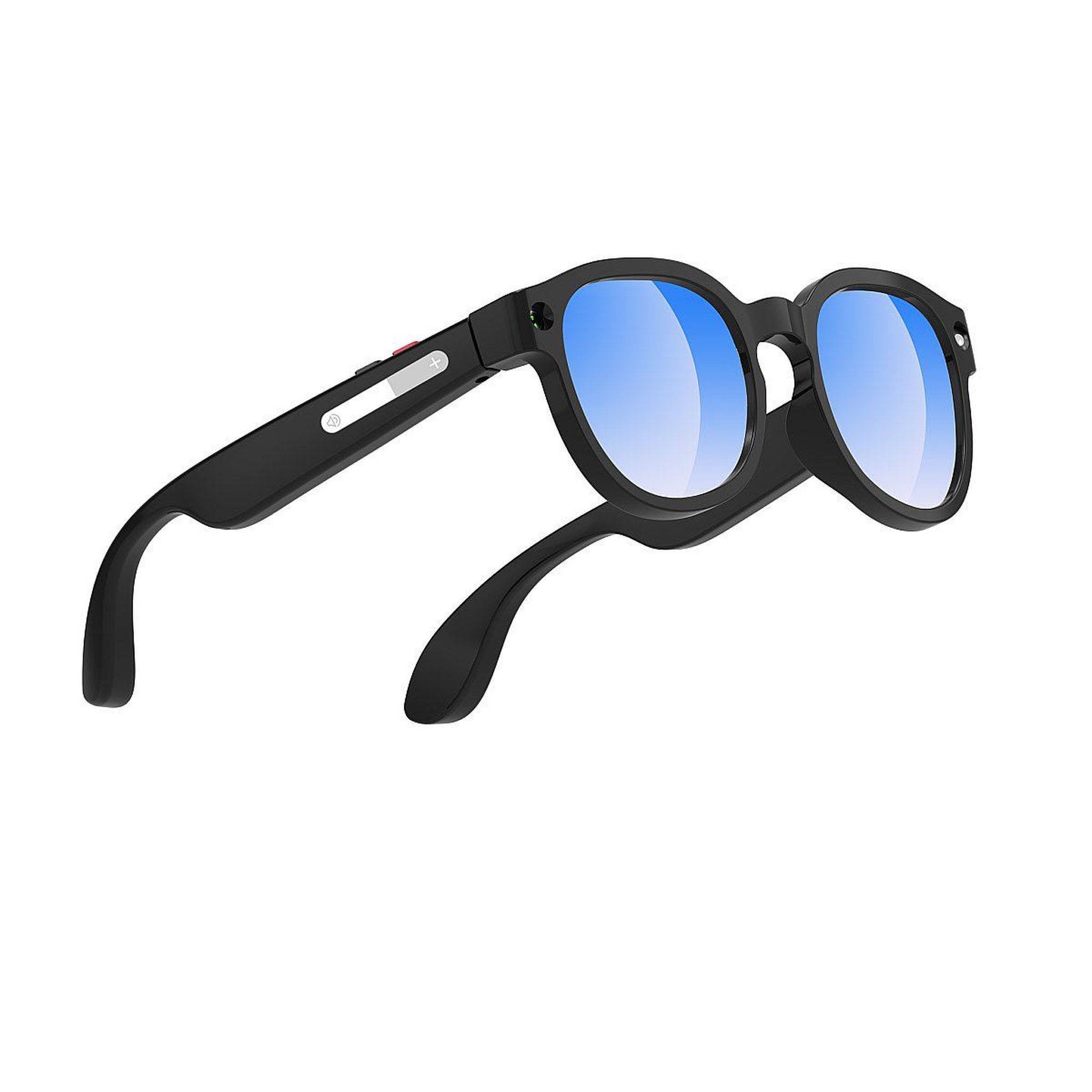 Voir la diapositive 4 : SYNERFIT Lunettes caméra NASA Futura - 8 Mpx 1080p, Bluetooth 5.4, IA vocale - Noir / Bleu