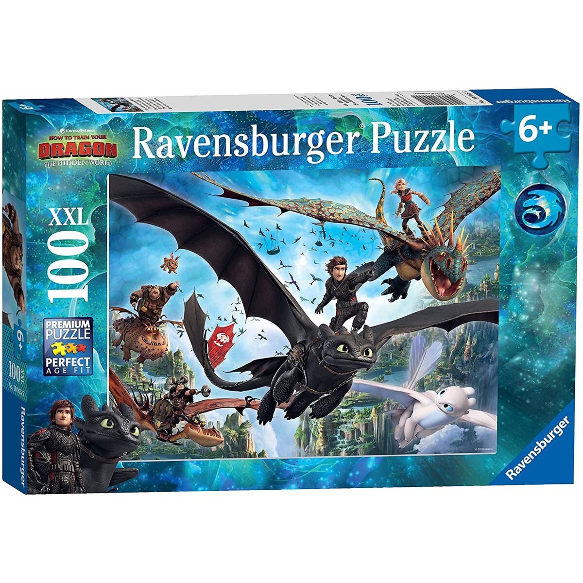 RAVENSBURGER Puzzle XXL Dragon 100 pièces 
