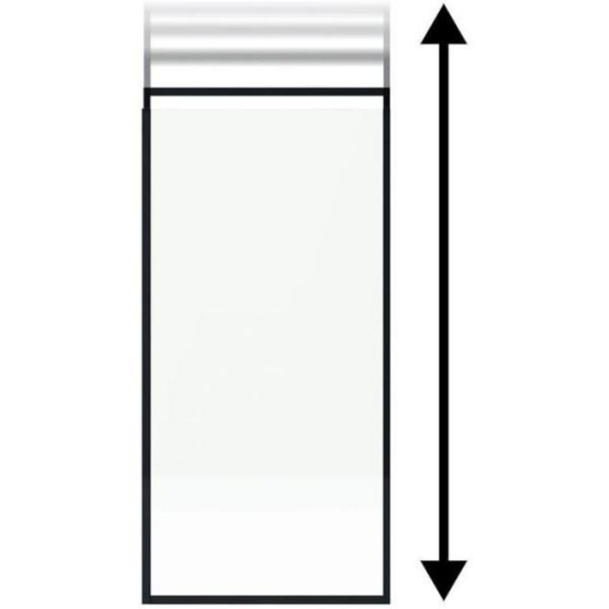 GELCO Pare Baignoire 1 volet - GELCO - ONLY Noir - 80 x 155 / 210