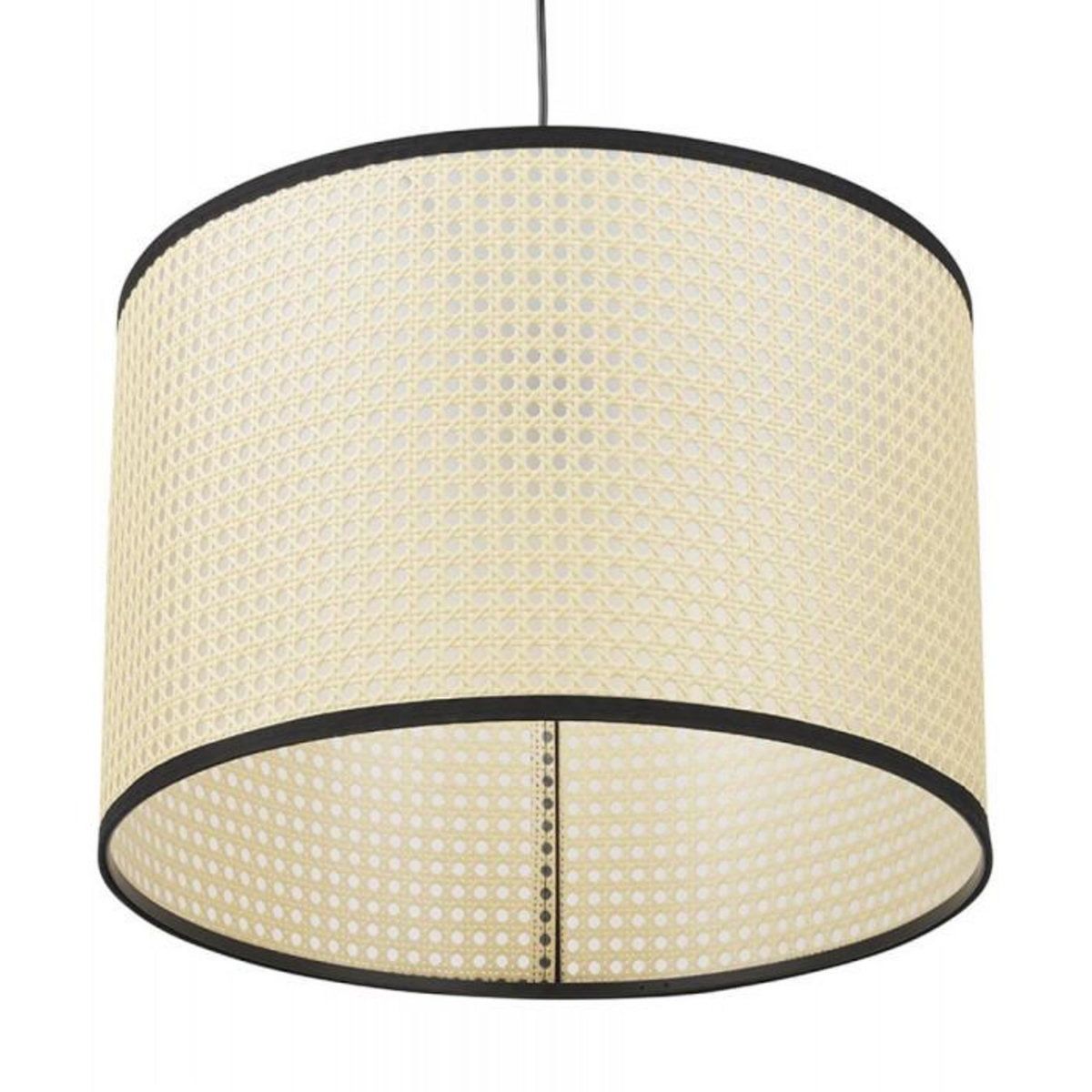 Paris Prix Lampe Suspension en Rotin  Derek  50cm Naturel