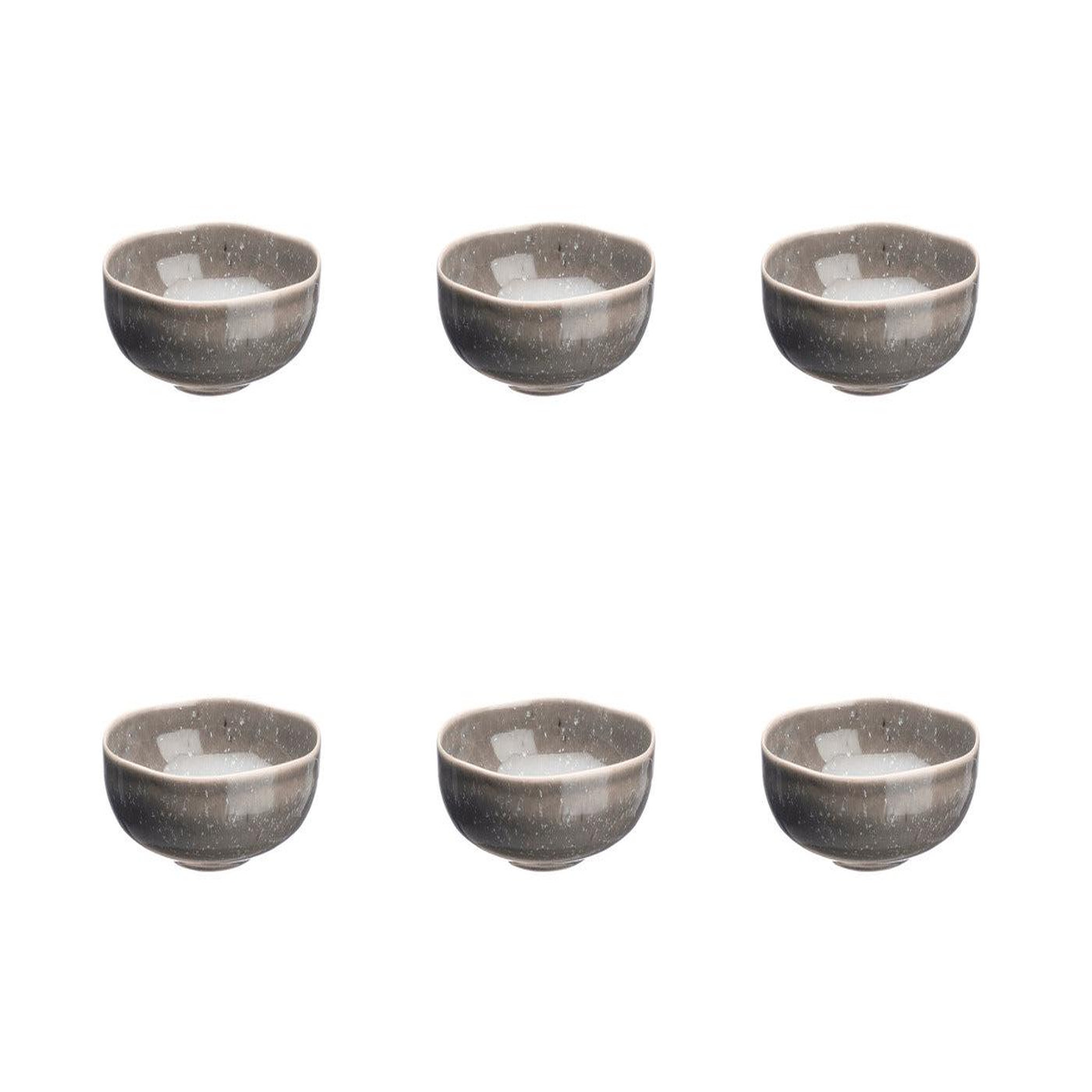BJORN Bol stellar ø11,5cm - 6 pièces - gris béton