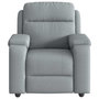 Voir la diapositive 3 : VIDAXL Fauteuil inclinable Gris clair Tissu