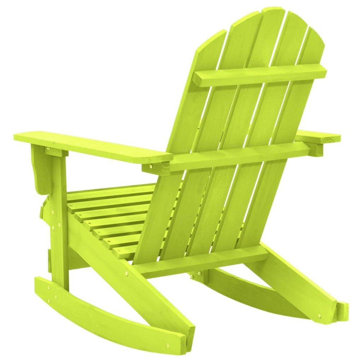 VIDAXL Chaise a bascule de jardin Adirondack bois de sapin massif vert