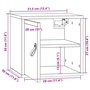 Voir la diapositive 6 : VIDAXL Armoire murale 31,5x30x30 cm Bois de pin massif