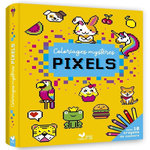 COLORIAGES MYSTERES PIXELS. AVEC 10 CRAYONS DE COULEUR, Deux Coqs d'or