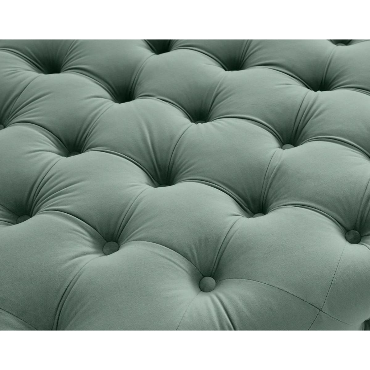 LISA DESIGN Camden - pouf chesterfield en velours - pieds en métal doré