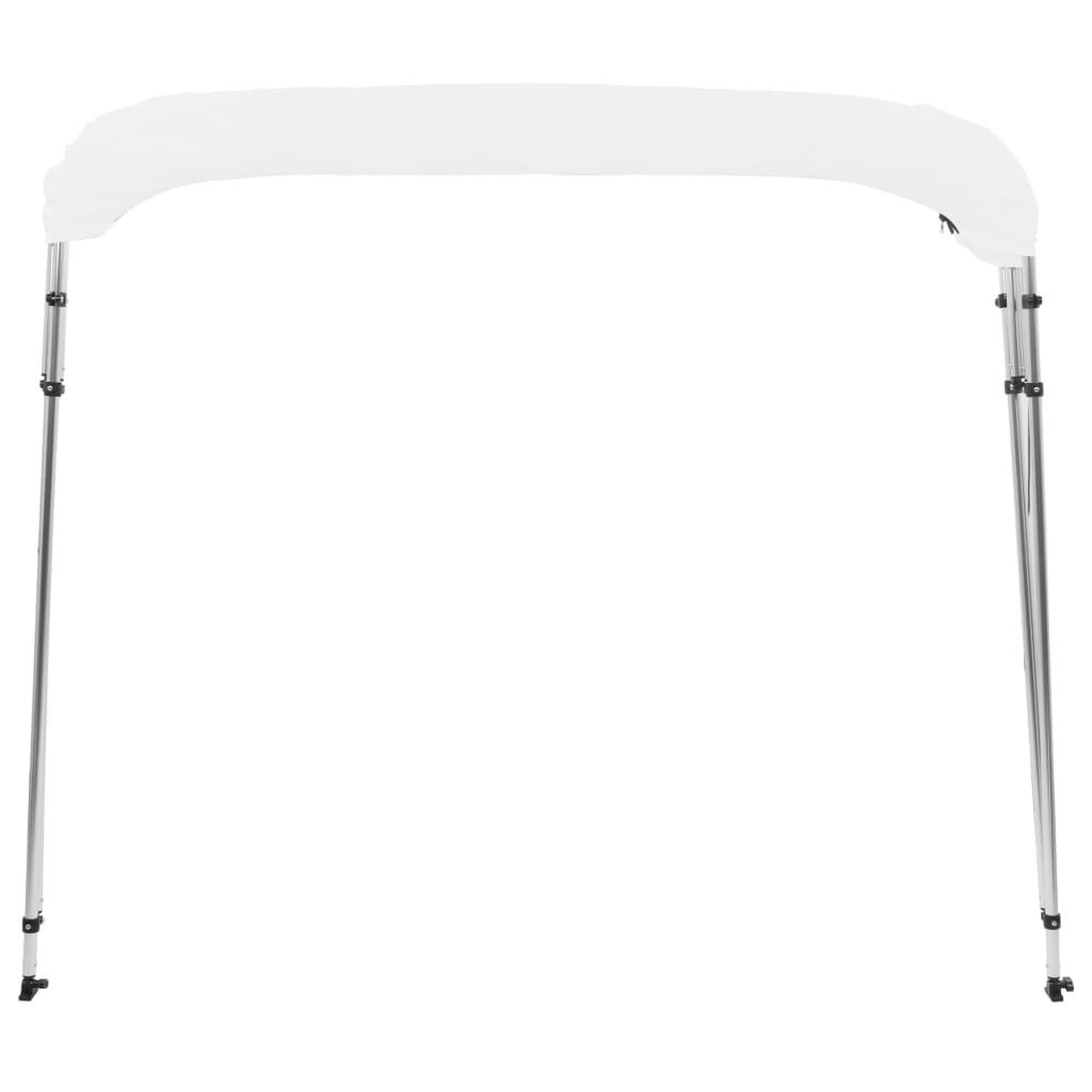Voir la diapositive 3 : VIDAXL Auvent bimini a 4 arceaux Blanc 243x180x137 cm