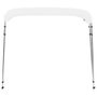 Voir la diapositive 3 : VIDAXL Auvent bimini a 4 arceaux Blanc 243x180x137 cm