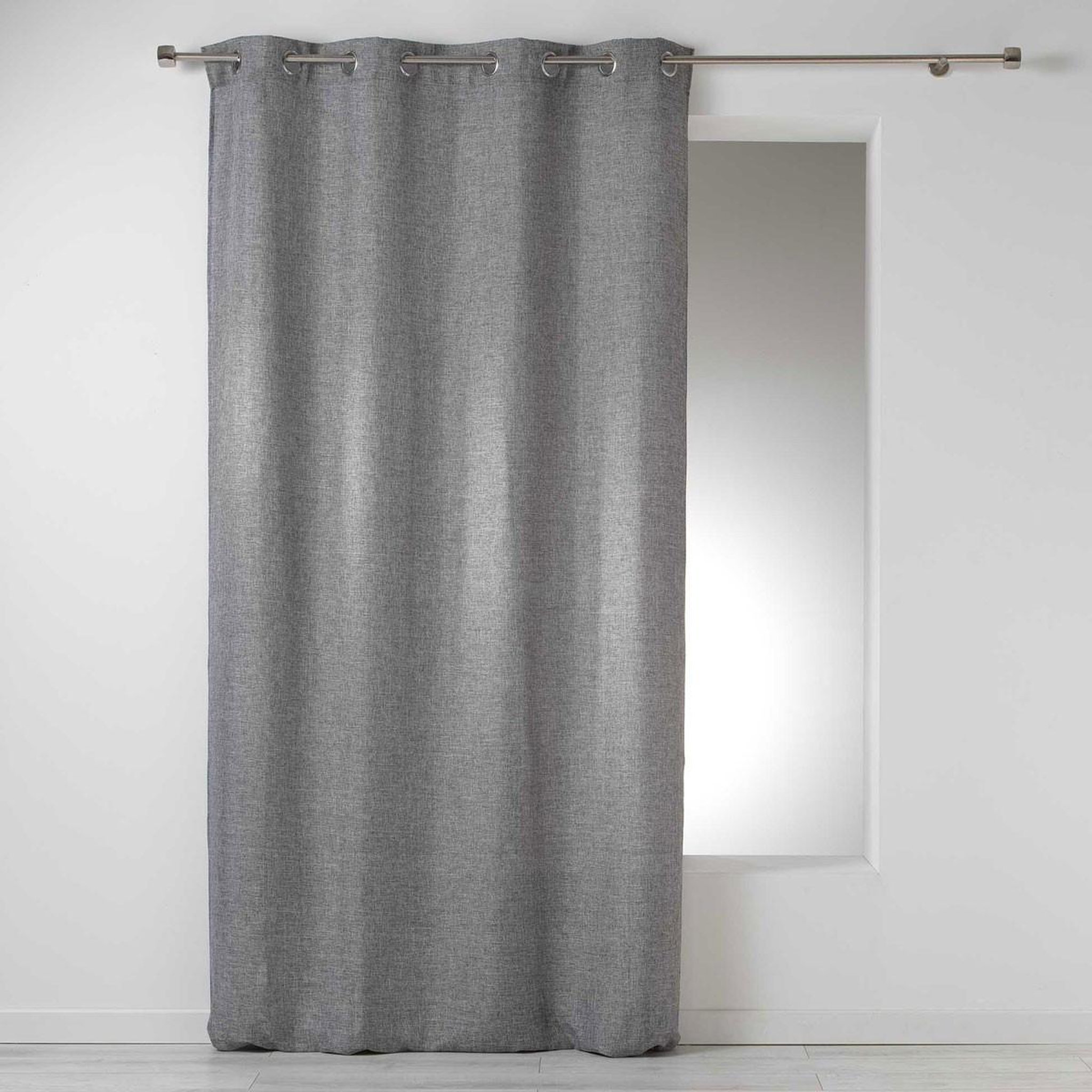 Douceur d'Intérieur Rideau à oeillets  select  140x260cm anthracite