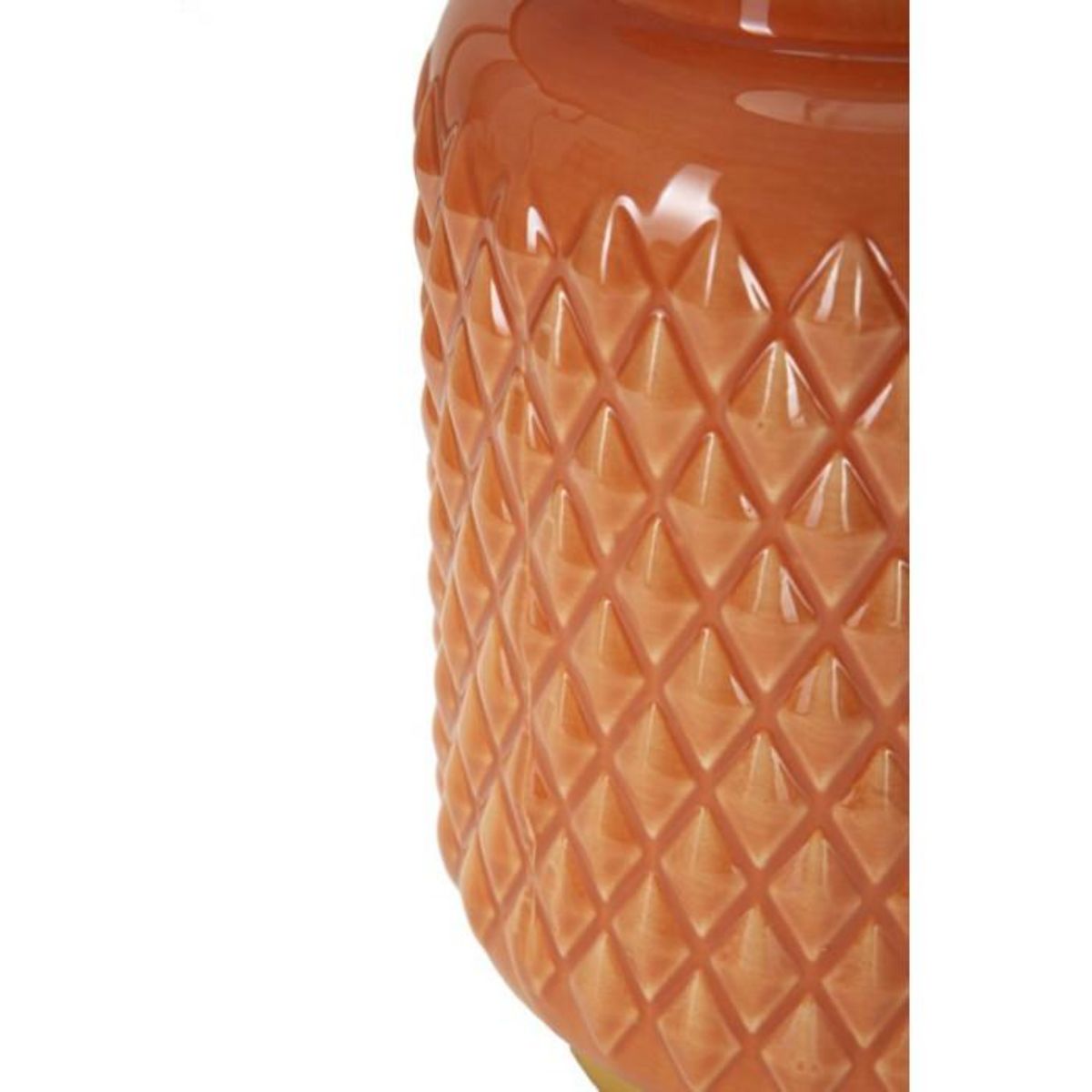 Paris Prix Lampe à Poser en Céramique  Square  44cm Orange