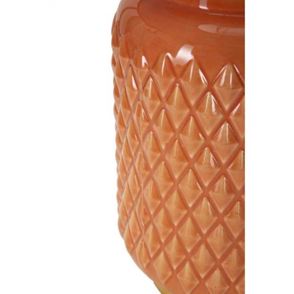 Paris Prix Lampe à Poser en Céramique  Square  44cm Orange