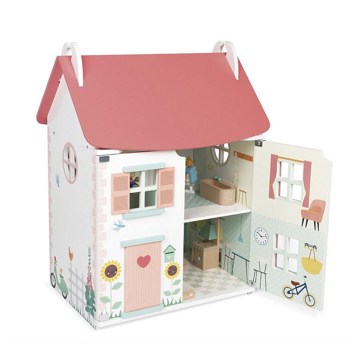 Juratoys-Janod Maison de poupees en bois -