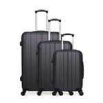 HERO HERO - Set de 3 Valises FOGO. Coloris disponibles : Rose, Noir, Beige, Gris, Bleu