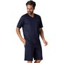 Voir la diapositive 1 : Eminence Pyjama court col V homme Mercerisé