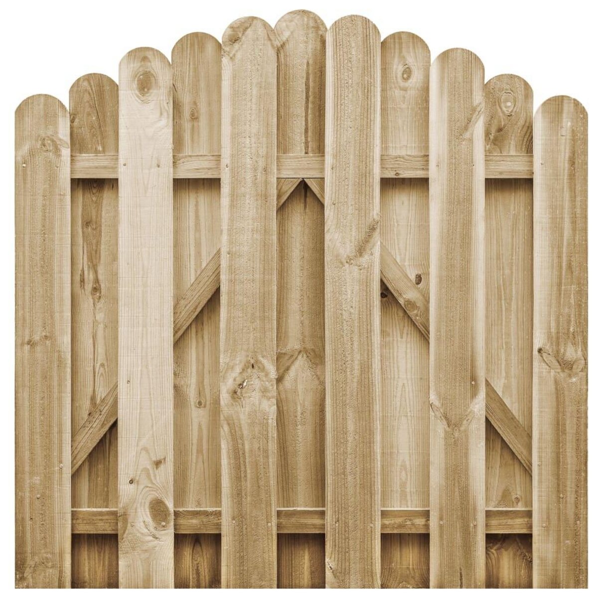VIDAXL Portail de jardin Bois de pin impregne 100x100 cm
