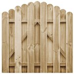 VIDAXL Portail de jardin Bois de pin impregne 100x100 cm