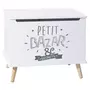 Atmosphera Kids Coffre de rangement enfant Petit Bazar - L. 58 x H. 38 cm - Blanc