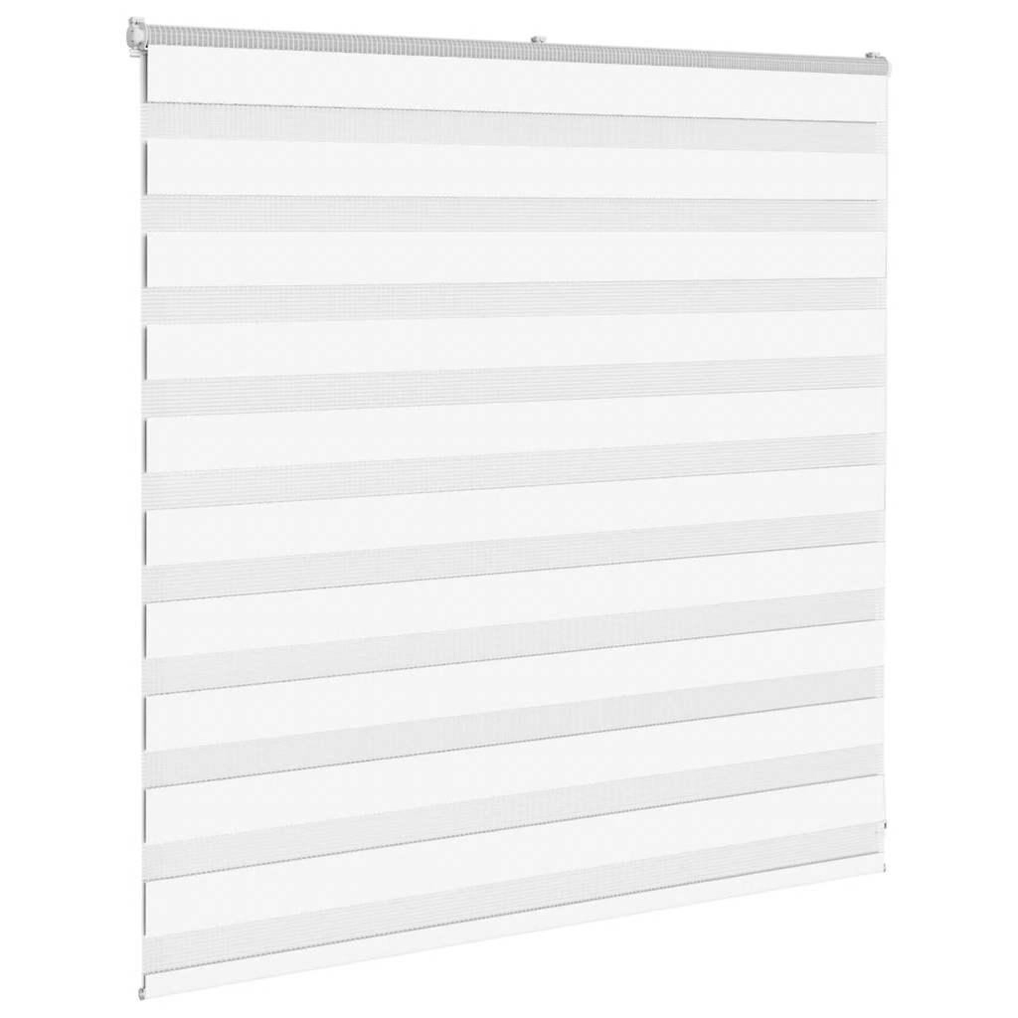 Voir la diapositive 3 : VIDAXL Store zebre blanc 145x100 cm largeur du tissu 140,9cm polyester
