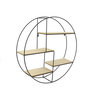 Voir la diapositive 1 : The Home Deco Factory Étagère bois et métal ronde