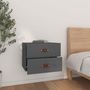 Voir la diapositive 3 : VIDAXL Tables de chevet murales 2 pcs Gris 50x36x40 cm