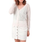 Deeluxe Gilet  dentelle Femme Deeluxe Milsa. Coloris disponibles : Beige