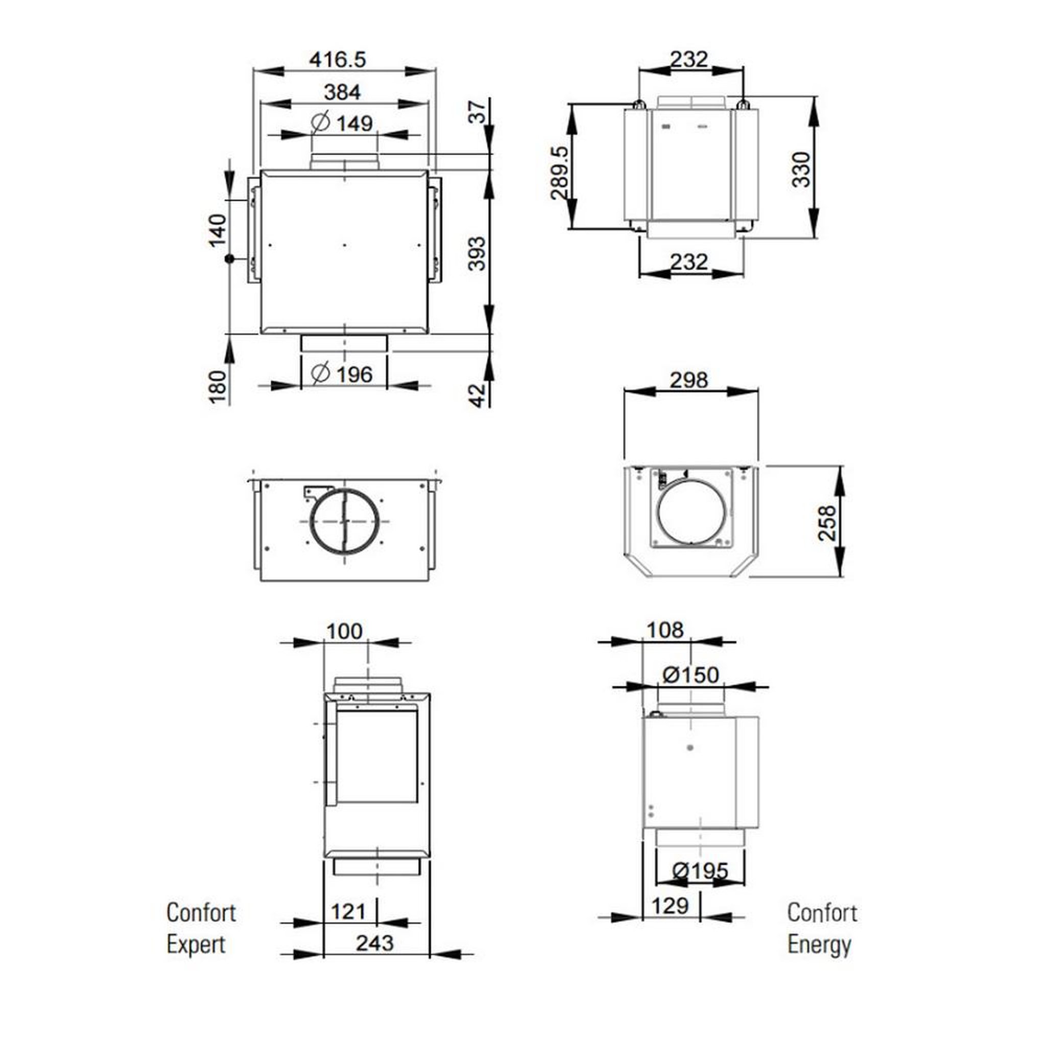 Voir la diapositive 2 : ROBLIN Moteur 650m3/h pour hotte - 6301026