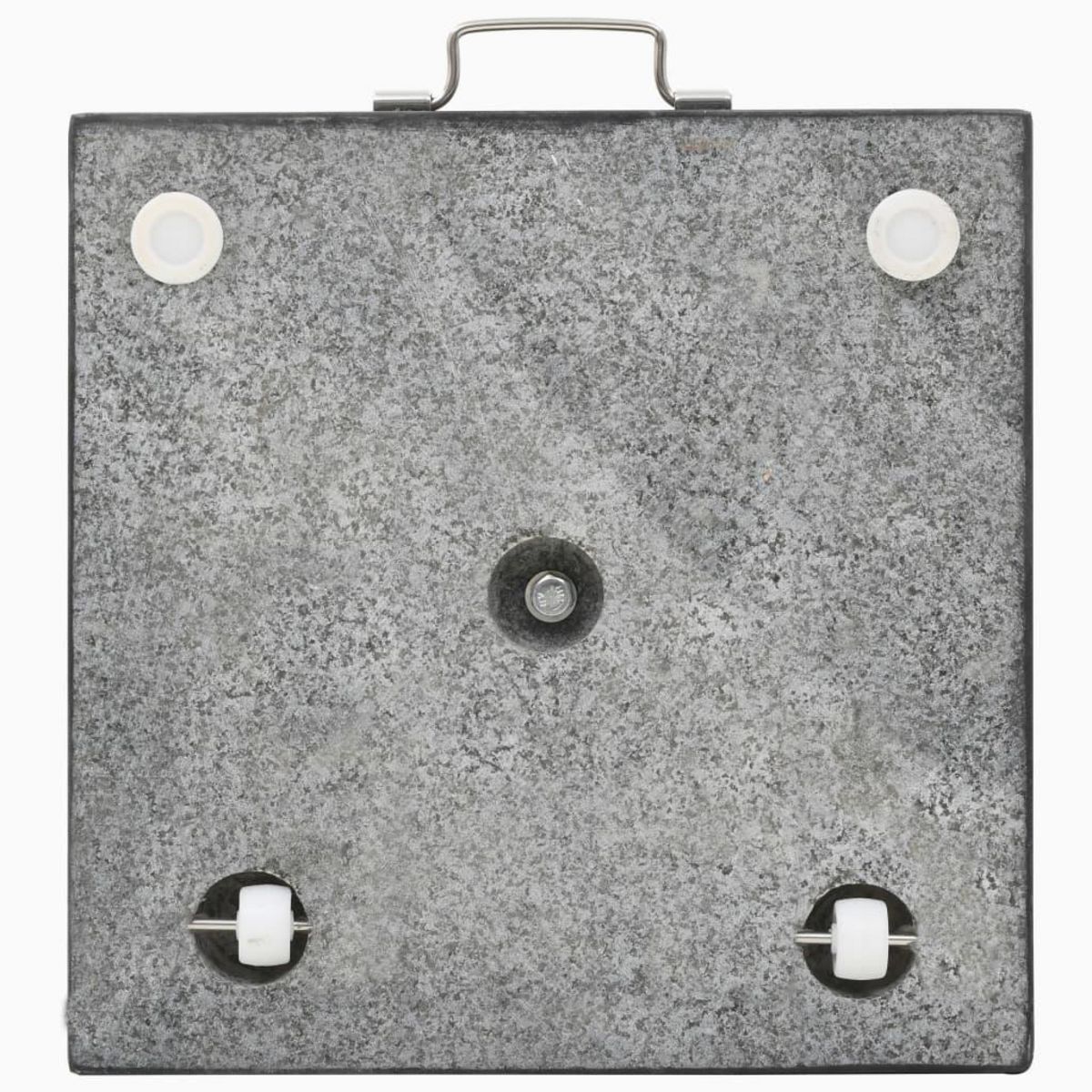 VIDAXL Socle de parasol Granite 28,5 kg Carre Noir