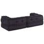 Voir la diapositive 4 : VIDAXL Pouf modulaire anthracite 140x70x36 tissu