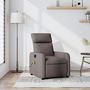 Voir la diapositive 1 : VIDAXL Fauteuil de massage inclinable Taupe Tissu