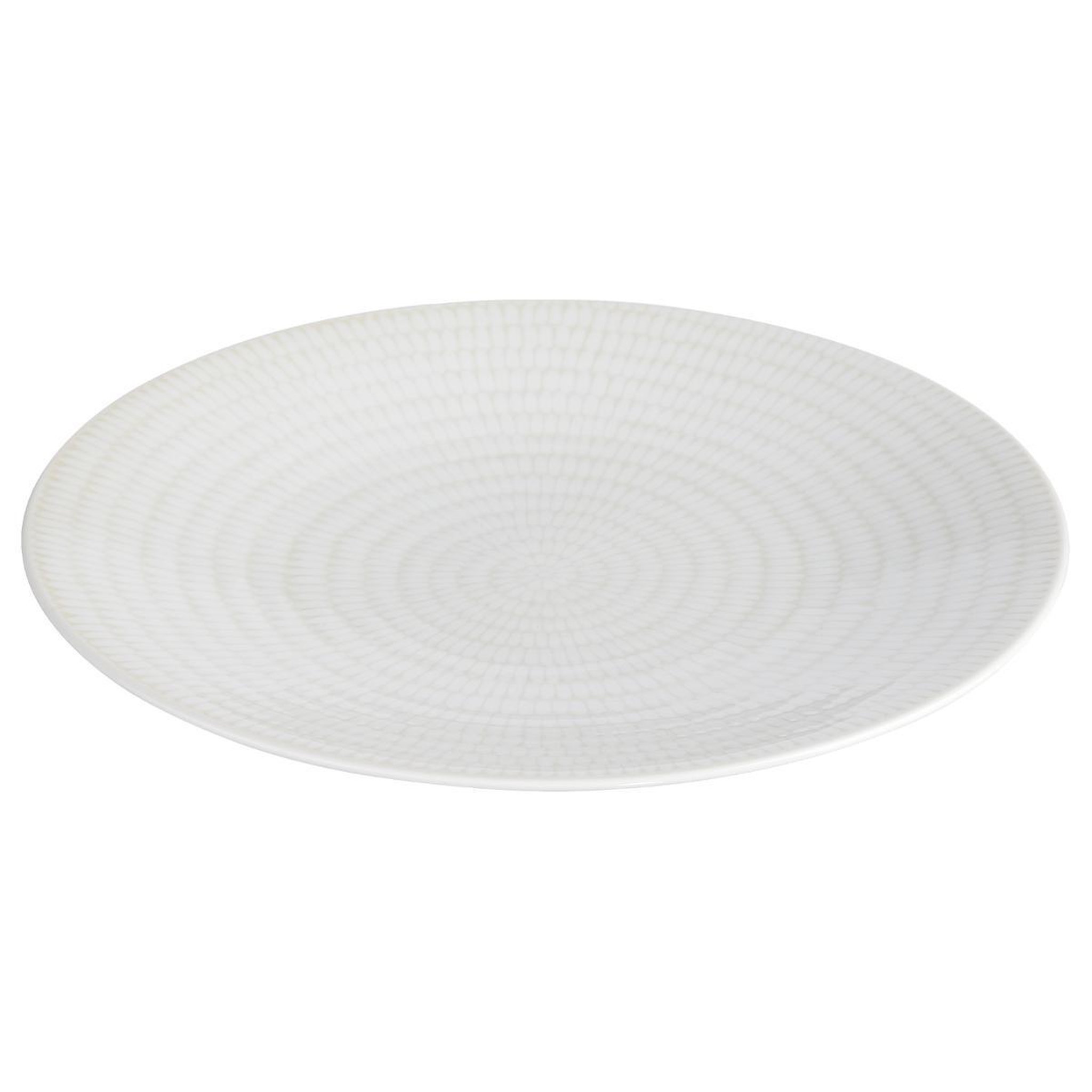 Voir la diapositive 2 : SECRET DE GOURMET Lot de 6 assiettes à dessert  rice  21cm blanc