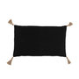 Voir la diapositive 2 : Paris Prix Coussin Déco  Tissage  30x50cm Noir & Beige