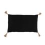 Voir la diapositive 2 : Paris Prix Coussin Déco  Tissage  30x50cm Noir & Beige