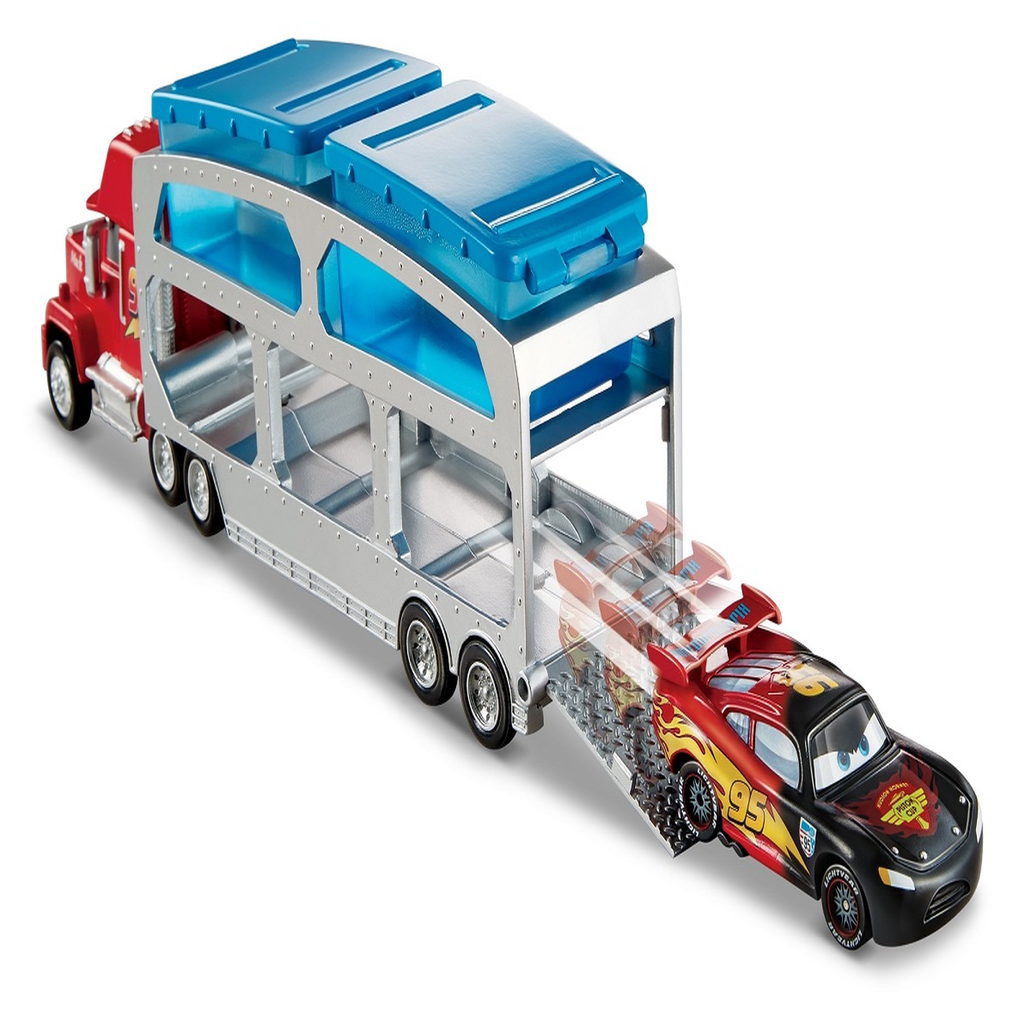 Voir la diapositive 5 : CARS Mattel Véhicule Mack et Flash Mcqueen changent de couleur - Cars 
