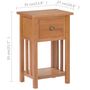 Voir la diapositive 6 : VIDAXL Table a revues avec tiroir 35x27x55 cm Bois de chene solide