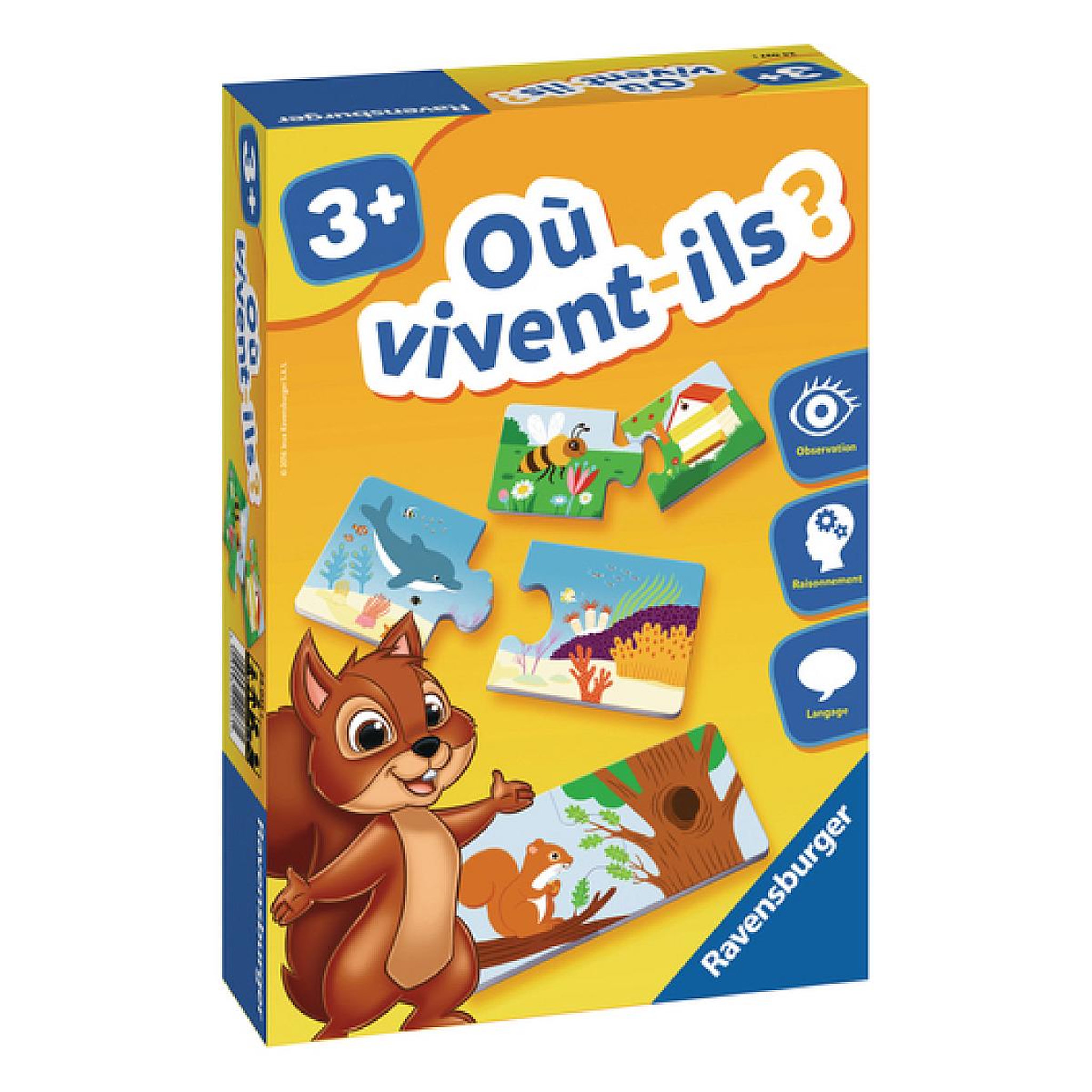 Voir la diapositive 3 : RAVENSBURGER Ou vivent-ils   Jeu d'association