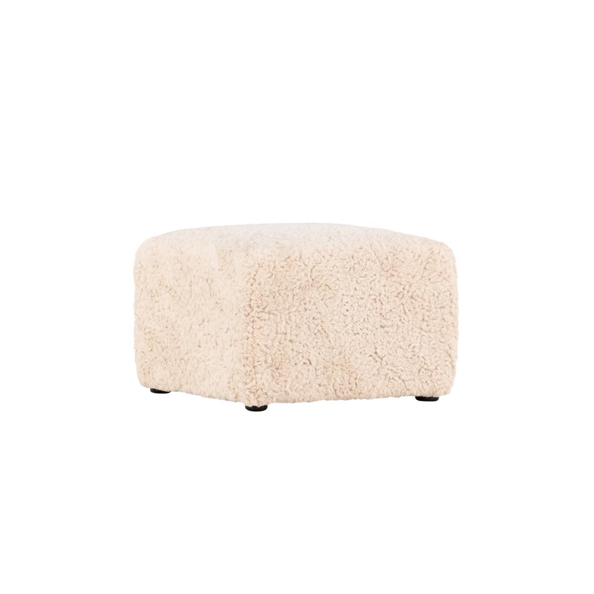 Voir la diapositive 3 : Paris Prix Pouf effet fourrure  frankie  50cm beige