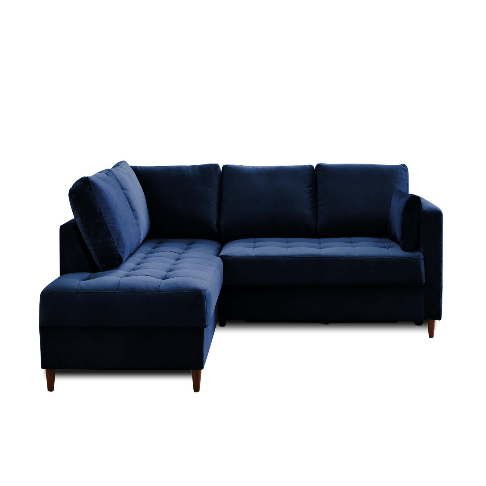 Voir la diapositive 6 : LISA DESIGN Anna - canapé d'angle gauche - 5 places - convertible - en velours